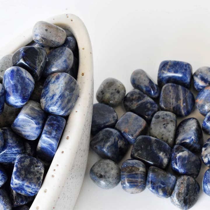 1Pc Tumbled Stones | Sodalite | Healing Tumbled Stones for wholesale by Soothing Crystals