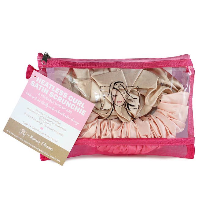 Morning Glamour - Wholesale Scrunchie - Women's - Satin Heatless Curl Scrunchie Hair Accessory4