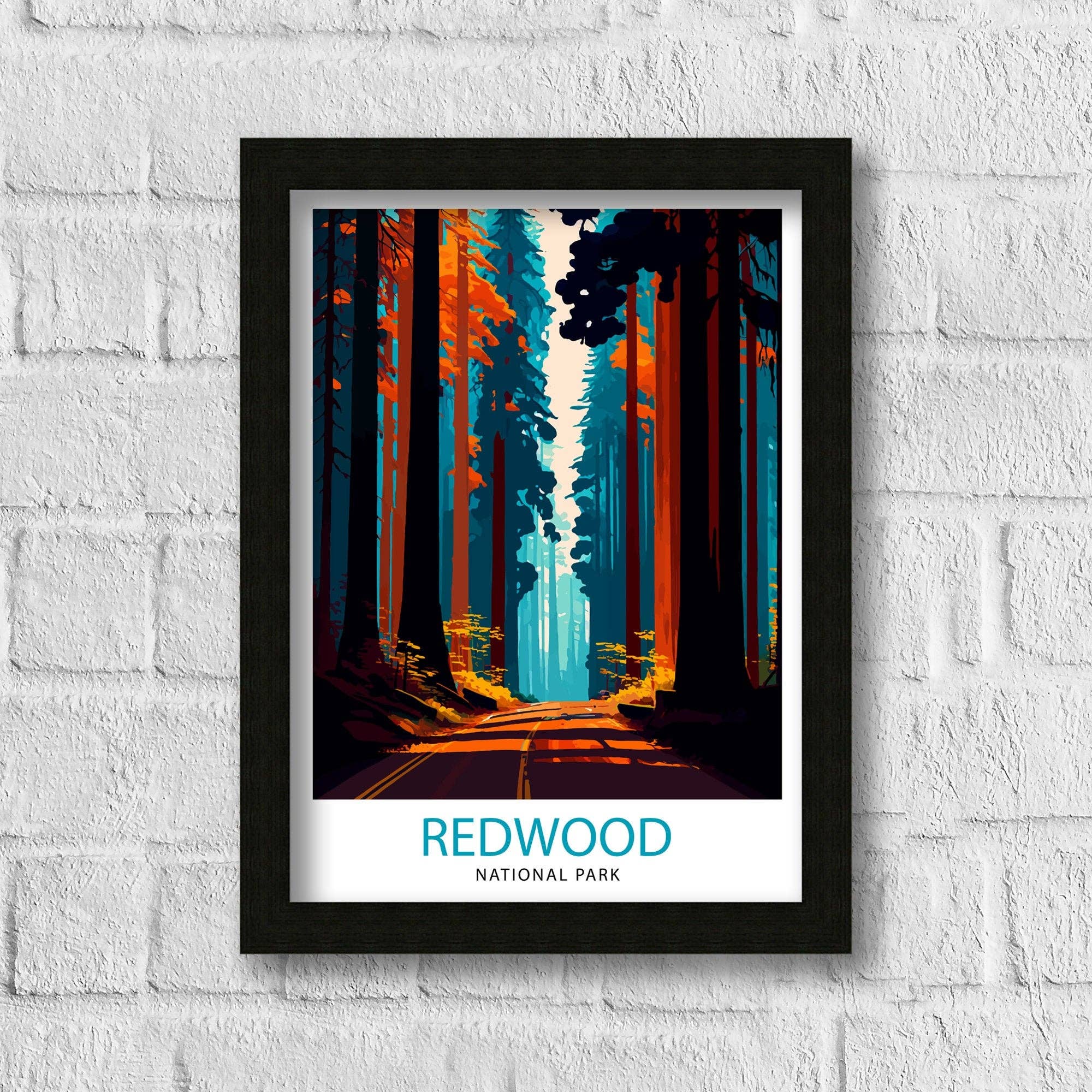 InkNPrintz – wholesale Poster – Redwood National Park California Travel Poster2