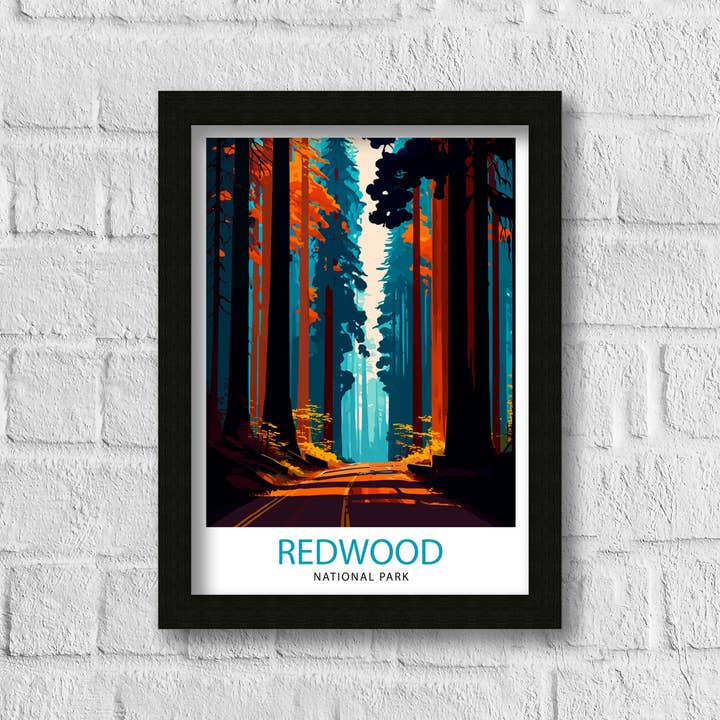 InkNPrintz – wholesale Poster – Redwood National Park California Travel Poster2
