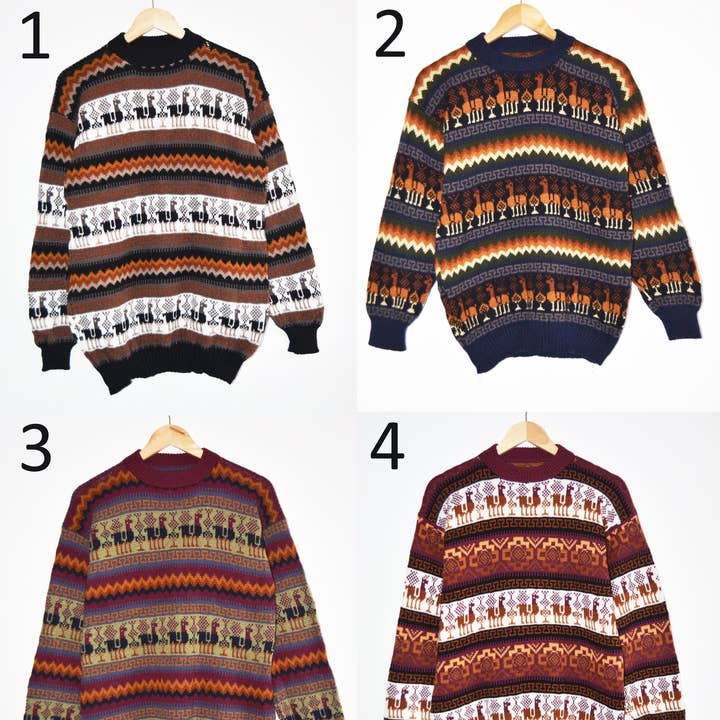 Unisex Alpaca Brede Trui voor wholesale door Sinchi Warmi