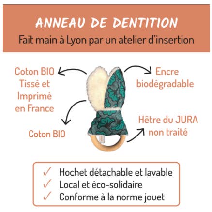 Viwa – wholesale Clothing set – Baby – Baby Gift Set Ayana green bib and rattle1