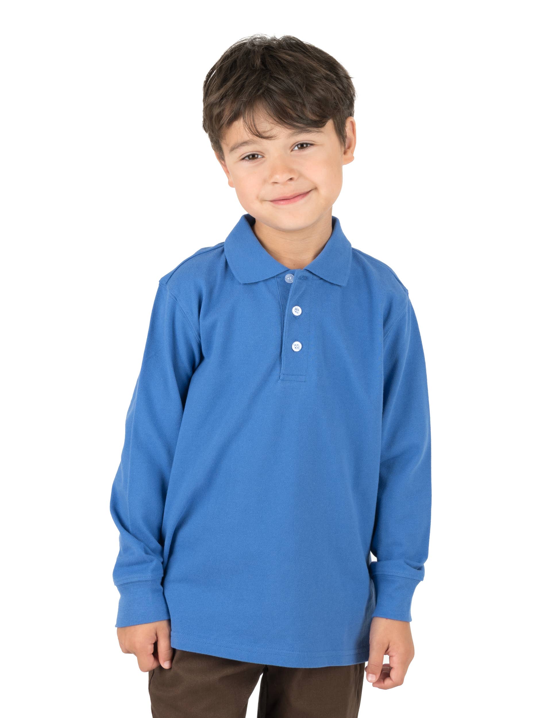 Leveret Pajamas – wholesale T-shirt – Kids – Kids Boys Long Sleeve Cotton Polo Shirt30