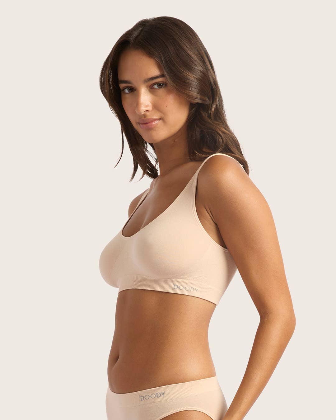 BOODY UK LTD – wholesale Bra – Women's – Seamfree Crop Bra - Black1