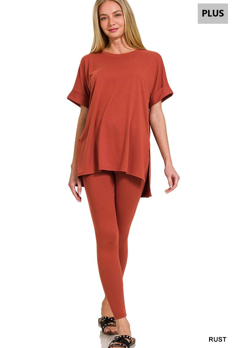 42POPS - Wholesale Lounge Set - Women's - `.Plus Microfiber Lounge Wear 2 Pc Set46