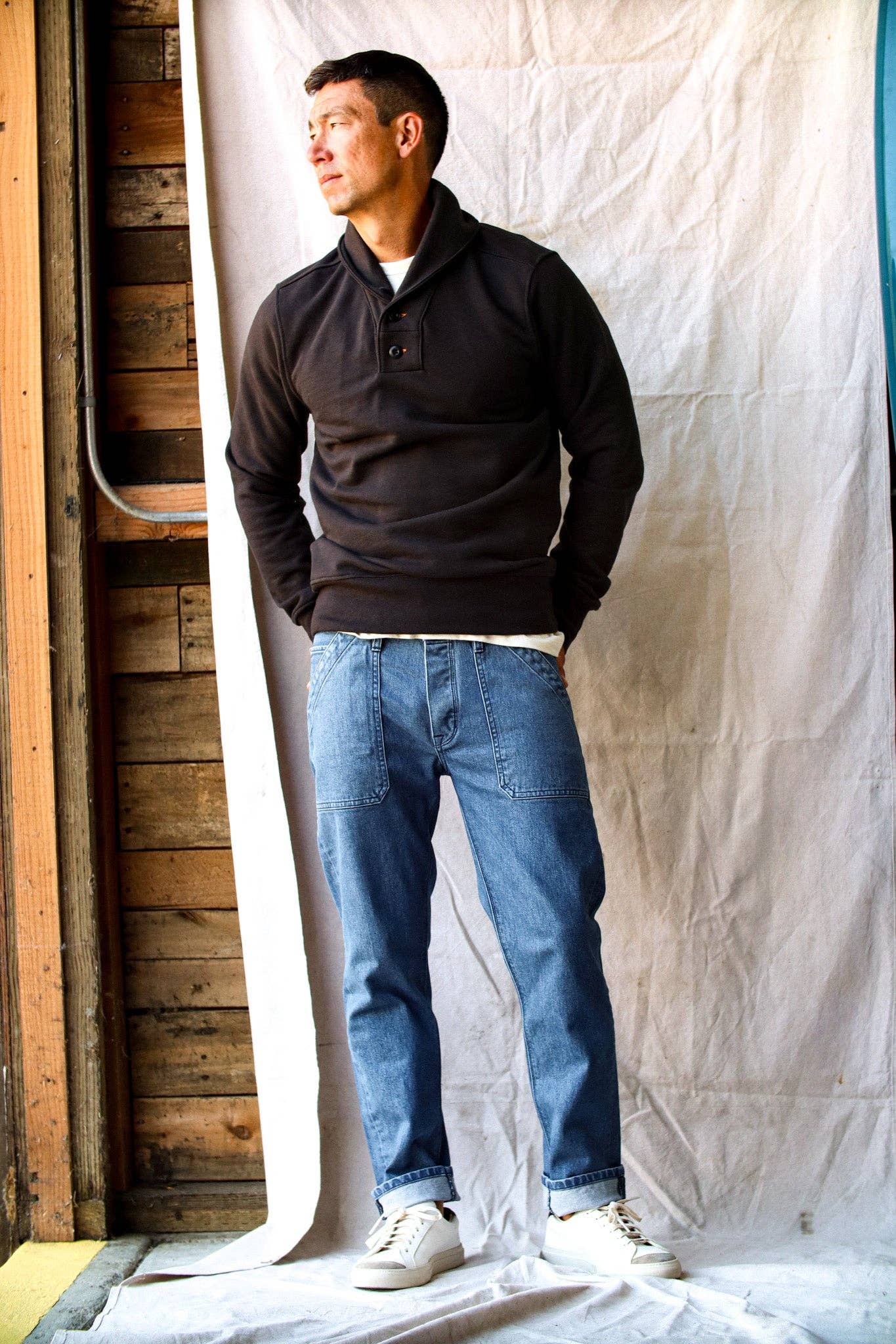 Scout Jean | Salt Wash  Denim Military Pant for wholesale on Faire9