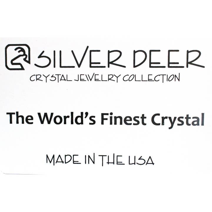 Silver Deer Crystal - Wholesale Jewelry Set - 108 pr. crystal Post Earrings on 3-sided Spinner
