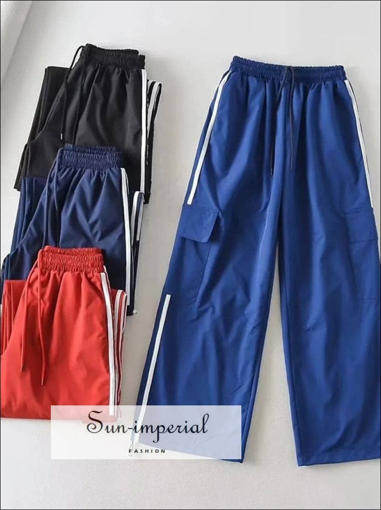 Sun Imperial - Wholesale Tracksuit - Women's - Women Striped Training Tracksuit Set With Double Zip Jacket23