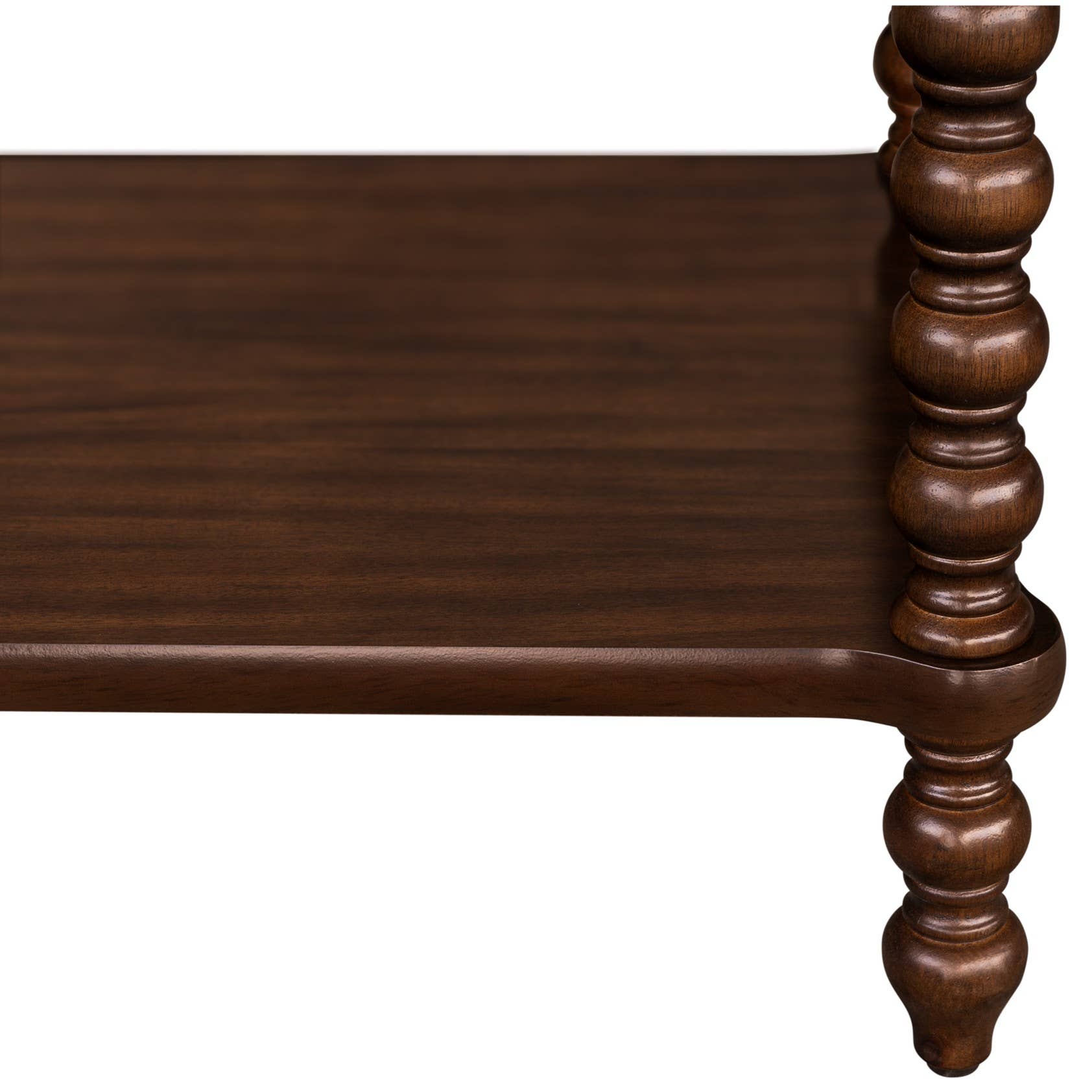 Olliix - Wholesale Side Table - 26"H Large Turned Wood Spindle Nightstand, Morocco Brown12