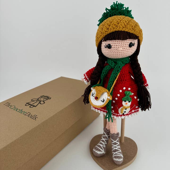 Handmade Doll Angelina for wholesale by THE CROCHET DOLLS LIMITED
