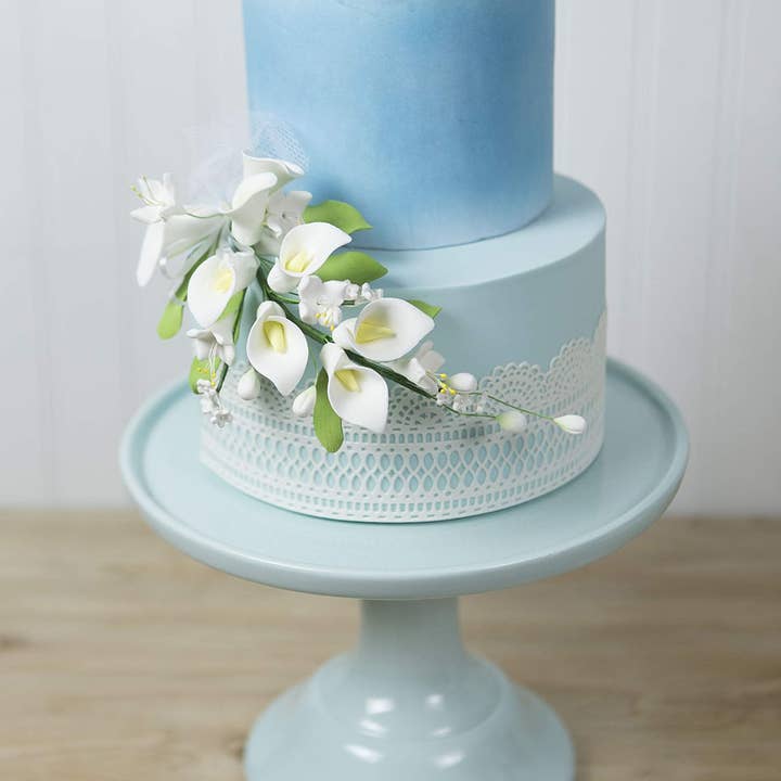 Global Sugar Art - Wholesale Cake/Cupcake Topper - Sugar Lilies, Lily Flower Sprays, Cake Toppers by Global Sugar Art, Calla Lily Cascade Spray3