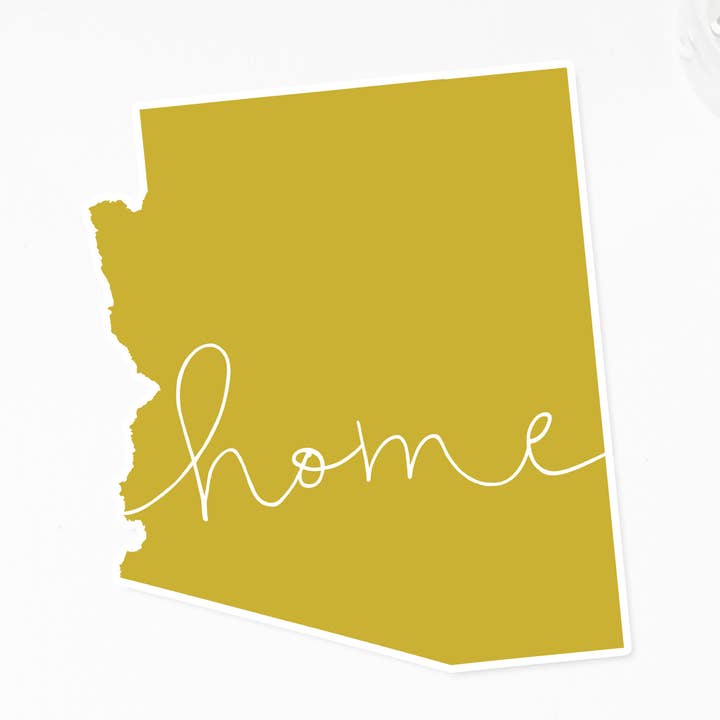 Arizona 'home' state sticker | Meerdere kleuren voor wholesale door Paperfinch Design