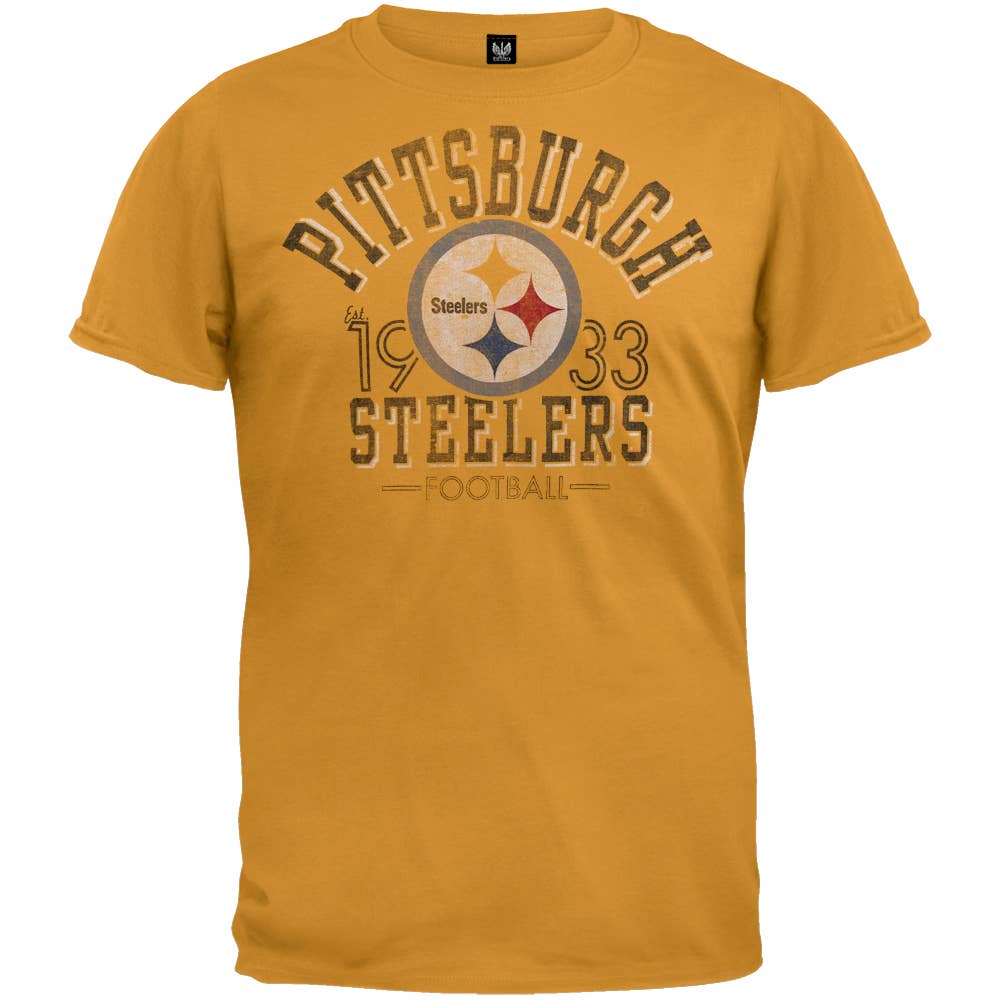 Official Store - Vente T-shirt sérigraphié – homme - T-shirt homme Pittsburgh Steelers - Logo Fadeaway0