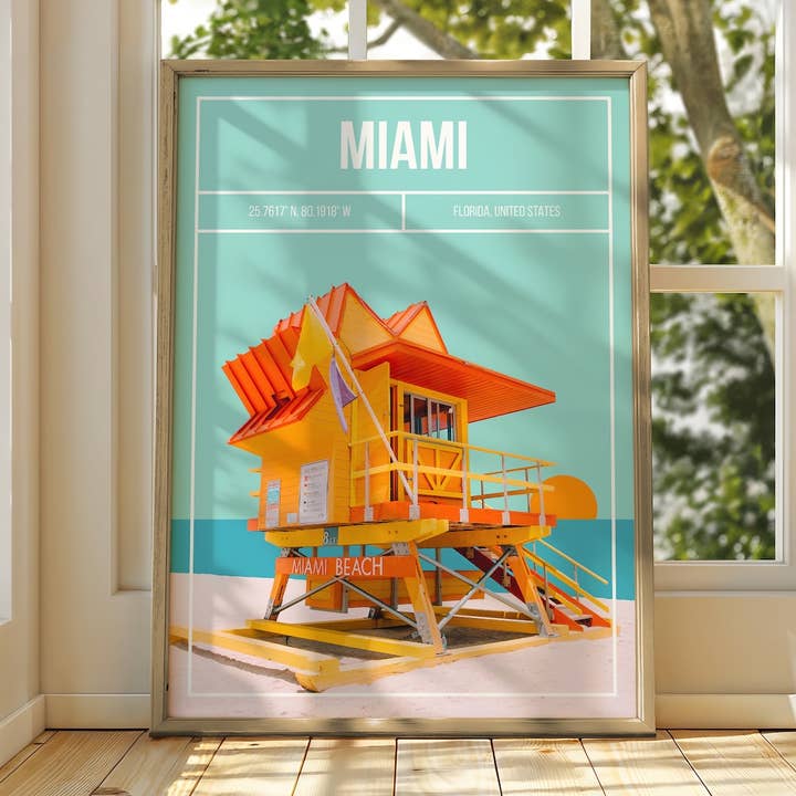 Miami Modern Art Print for wholesale by Sera/Lina