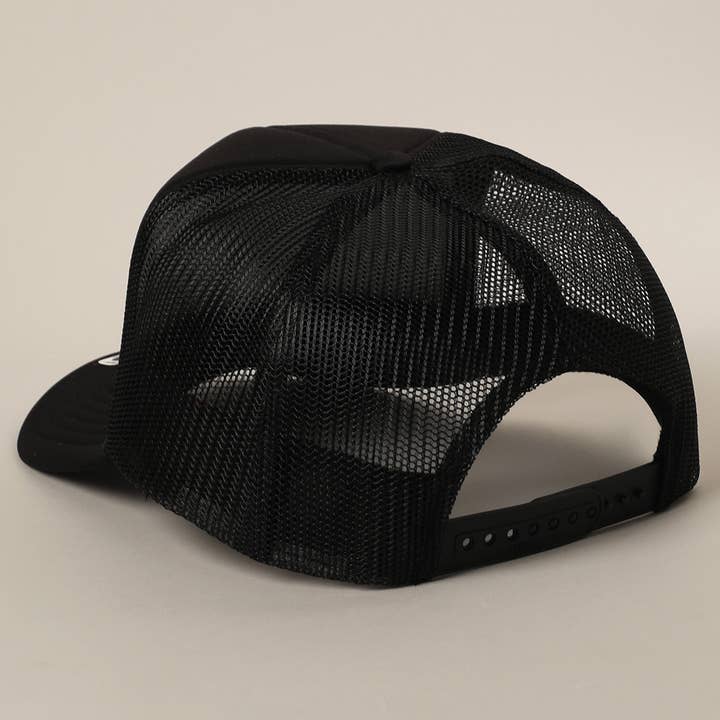 Fashion City - Wholesale Trucker Hat - Unisex - Save Water Drink Tequila Glitter Text Logo Mesh Back Cap3