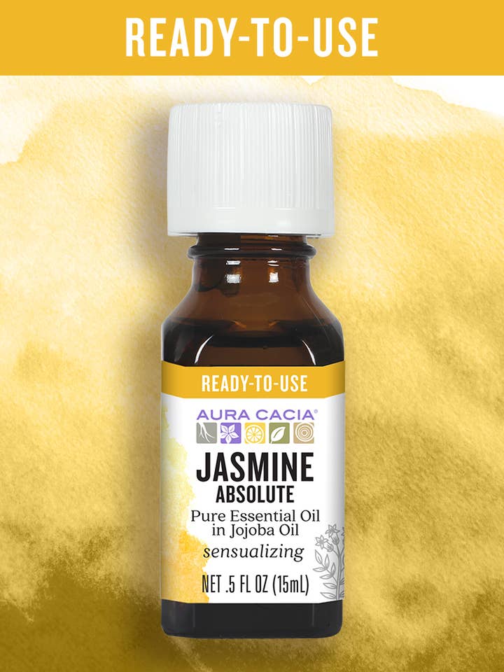 Ready To Use Jasmine Absolute In Jojoba Oil, 0.5 Fl Oz for wholesale by Aura Cacia