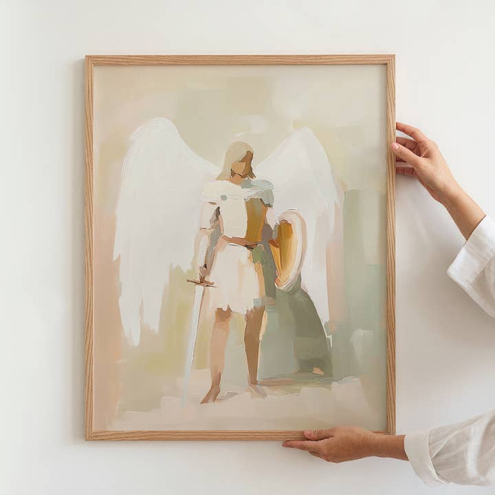 Reap+Sow – wholesale Art print – St Michael the Archangel modern art print6