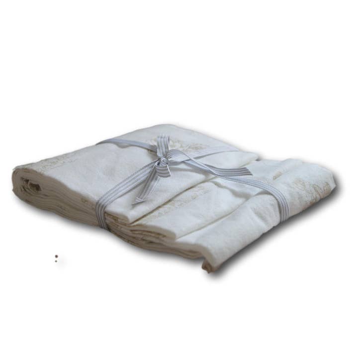 Juego de manta de franela de algodón orgánico Elsa Beskow - Beige (3 piezas) para venta al por mayor de Challenge and Fun, Inc.