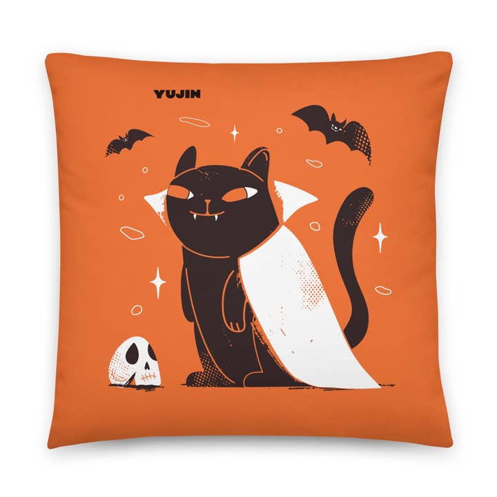 Almohada de Halloween Night Cat para venta al por mayor de YUJIN CLOTHING