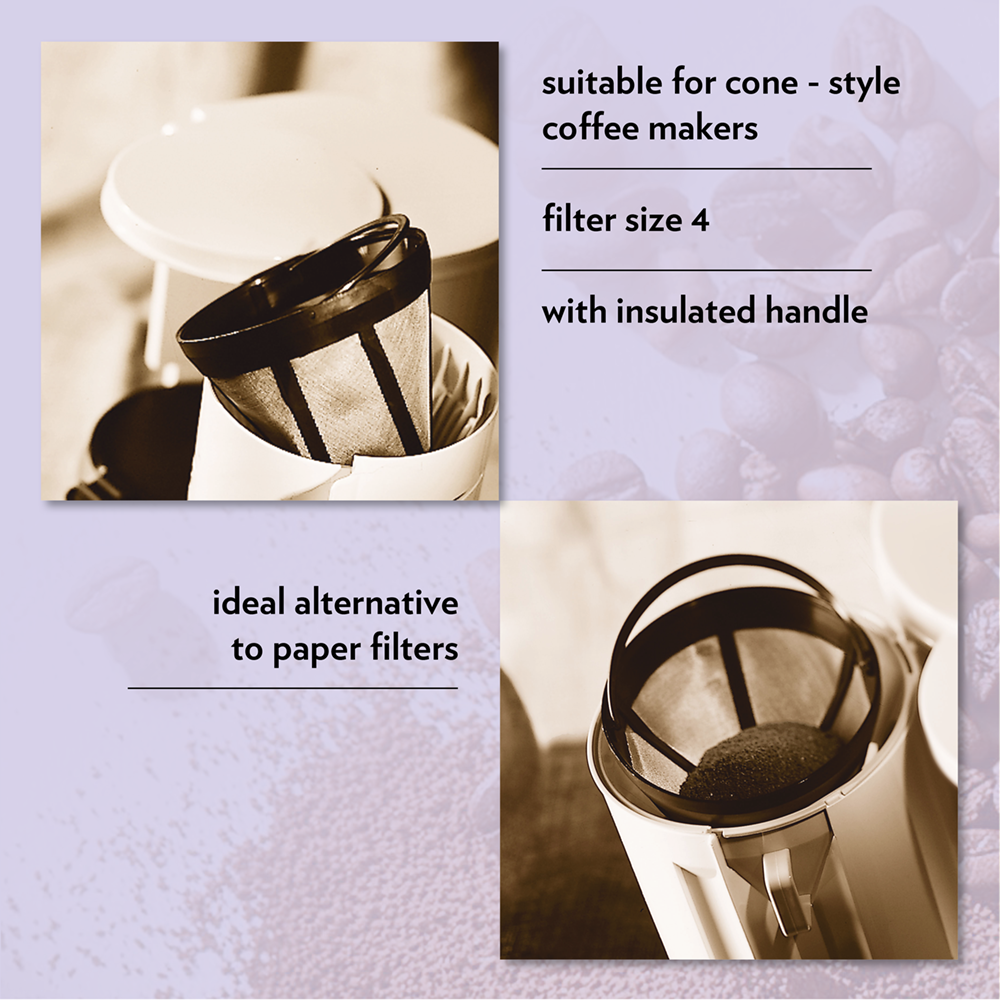 finum - Wholesale Coffee Filter - COFFEE STAR No. 4, Permanent Filter4