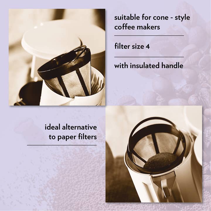 finum - Wholesale Coffee Filter - COFFEE STAR No. 4, Permanent Filter4