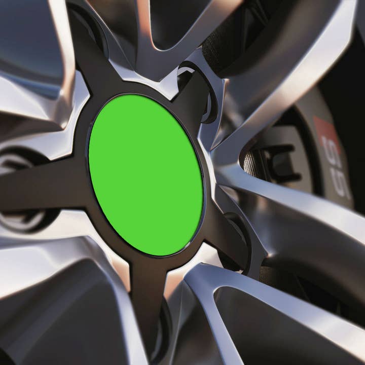 Apple Green Standard Universal Fit Alufælge Cap Badges (Pakke med 4) for engroshandel hos WinsterCreations™