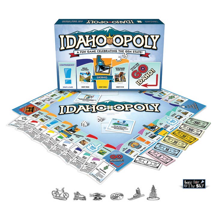 Outset Games and Cobble Hill Puzzles - Wholesale Board Game - Idaho-Opoly (state) Board Game
