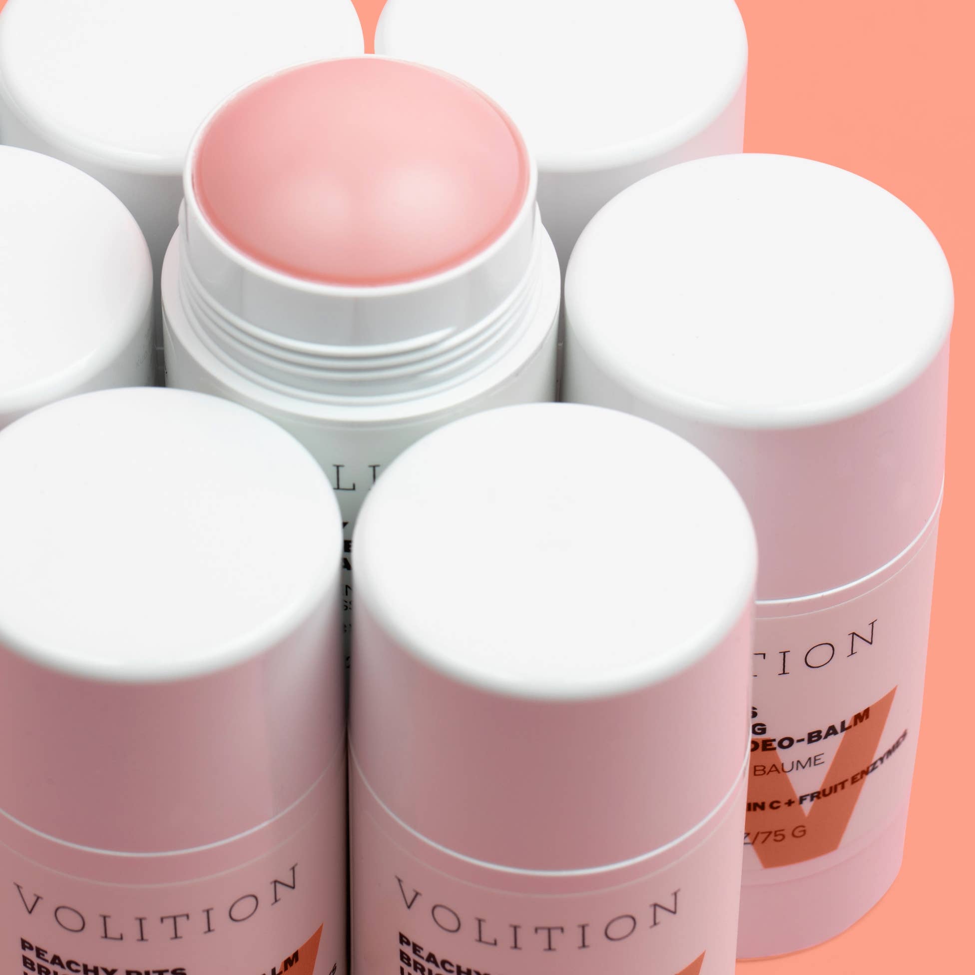 Volition Beauty - Wholesale Deodorant - Women's - Peachy Pits Brightening Underarm Deo-Balm2