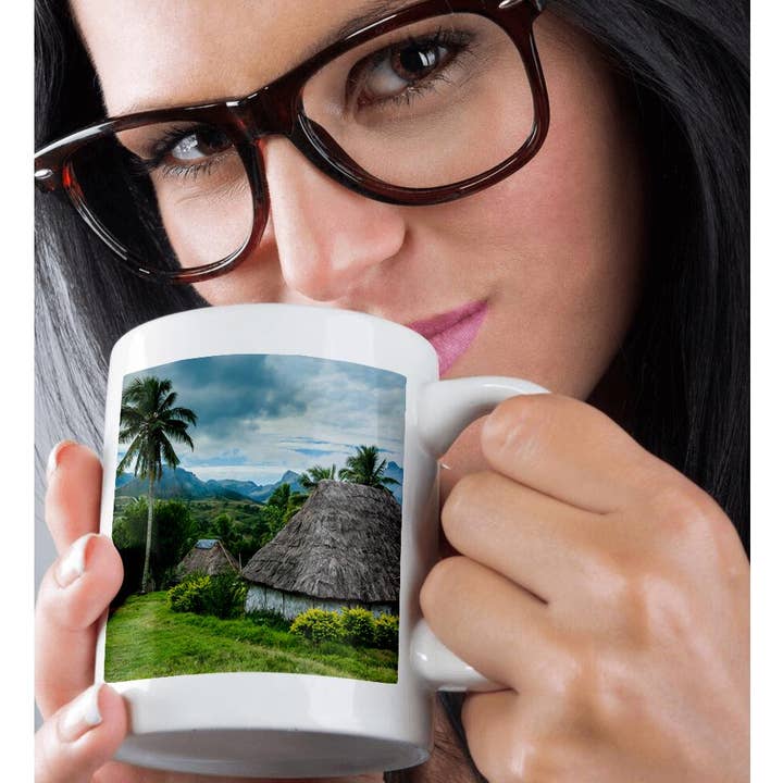 3dRose - Wholesale Coffee Mug - 3dRose, Thatched roofed huts in Navala, the Ba Highlands of Viti Levu, Fiji, Mug9