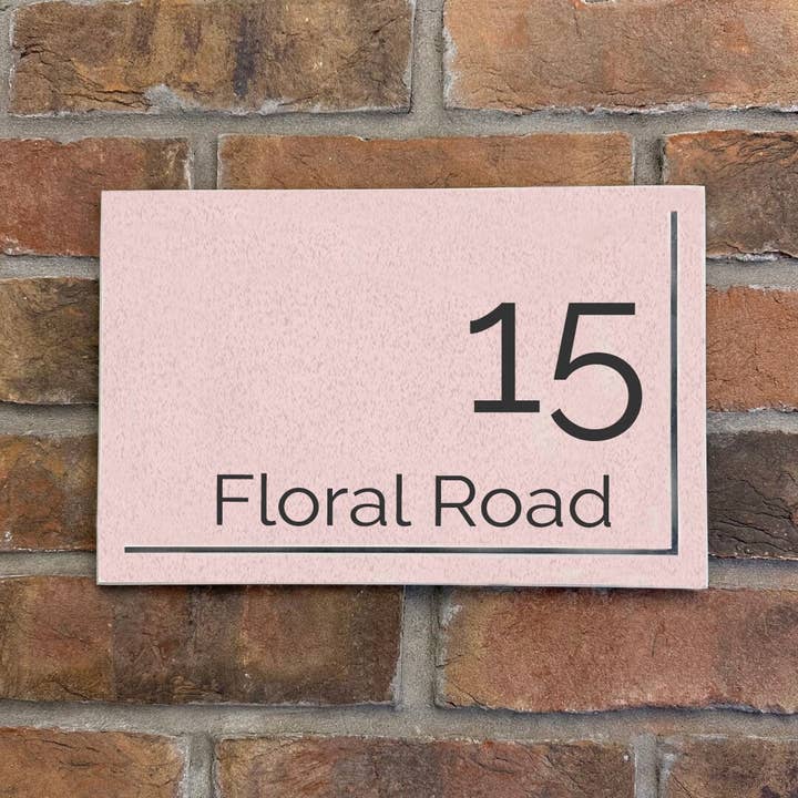 Omvänd Skifferhusskylt - 30,5 X 20cm för wholesale av The House nameplate company