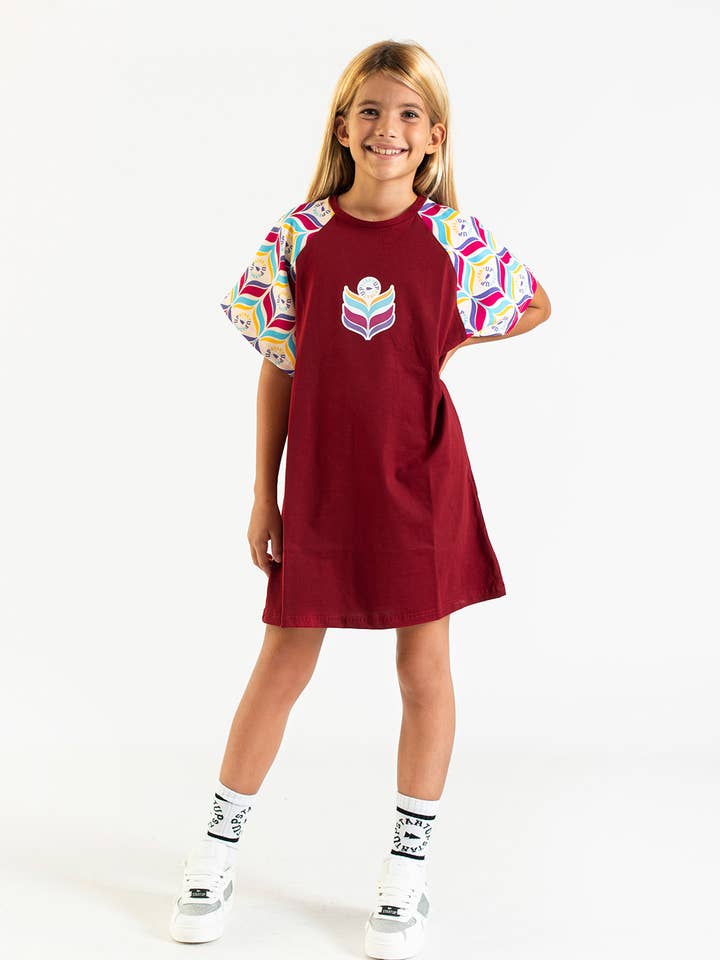 Startup Wear – wholesale Dress – Kids – OPTICAL ALL-OVER DRESS0