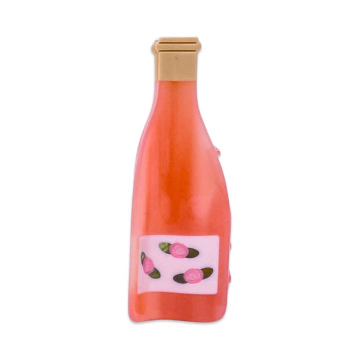 Jenny Lemons - Wholesale Hair Clip - Women's - Large Rose Wine Bottle Hair Claw Clip