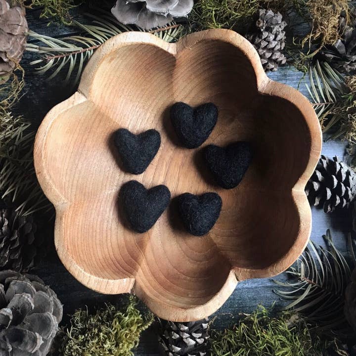 House of Moss - Wholesale Decorative Tabletop Object - Felted Wool Heart