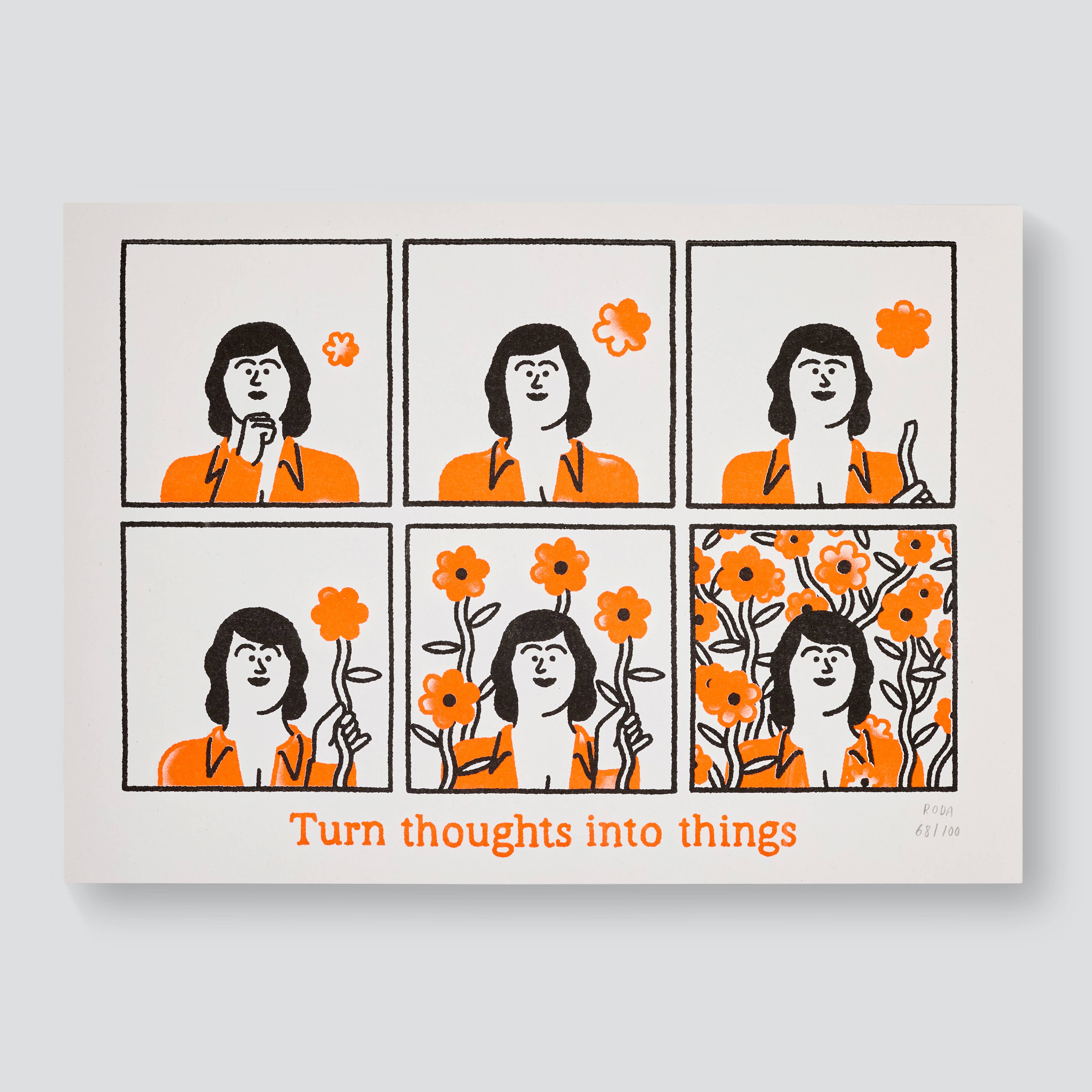 RODA - Vendita all'ingrosso Stampa artistica - Pensieri in Cose Stampa Riso0