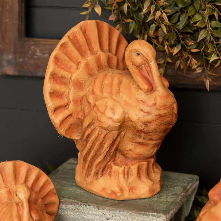 9" FADED ORANGE TURKEY for wholesale by Ragon House