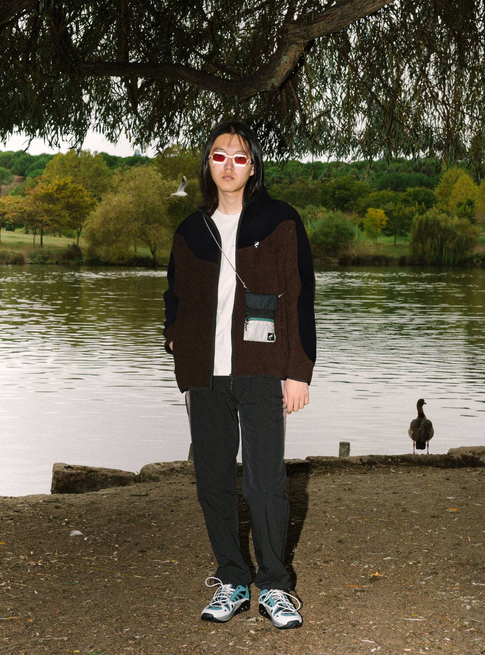 wetheknot - Wholesale Fleece - Men's - Recycled fleece jacket (brown) — Recycled polyester4