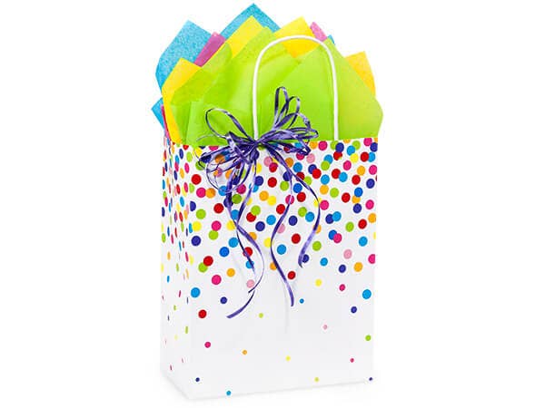 Nashville Wraps - Wholesale Gift Bag - Rainbow Confetti Paper Retail Gift Bags1