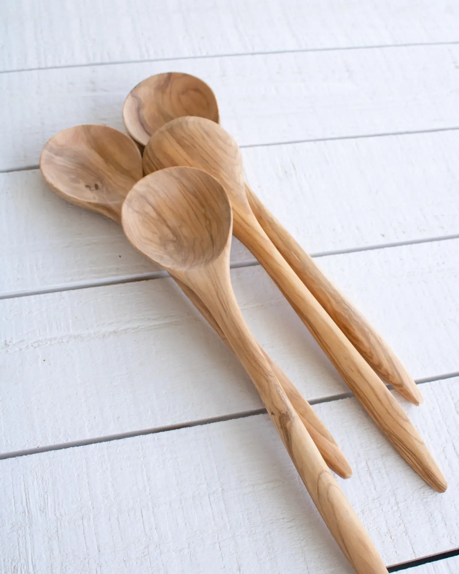 High crafty – wholesale Serving utensil – Set of 2 Handmade Moroccan Olive Wood Serving Spoons0