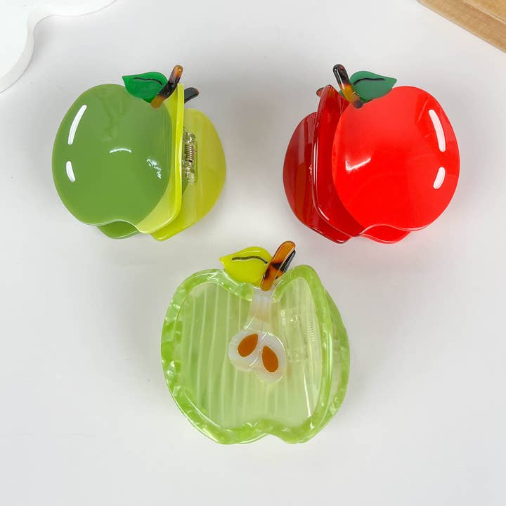 Clipe de Garra de Cabelo de Fruta de Maçã por atacado de mildstyles