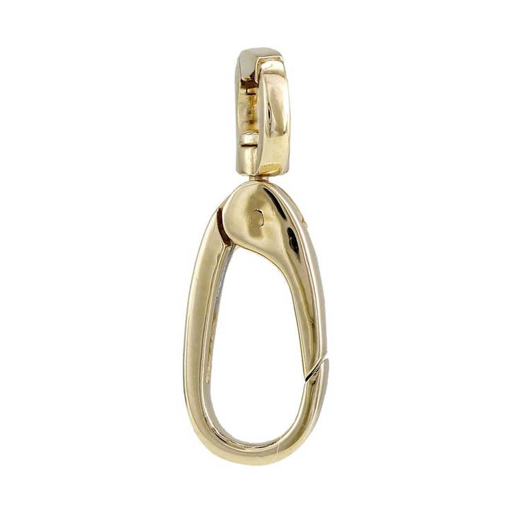 Chiusura a Moschettone in Oro Massiccio Superiore 6x9, Inferiore 7,5x15mm per la vendita all'ingrosso da parte di Jewels of Mewar