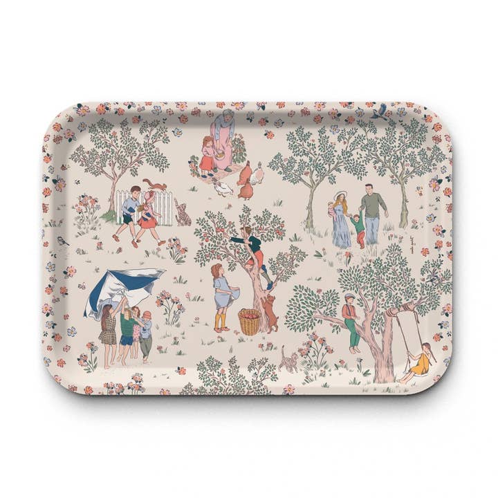 Tabuleiro retangular kraft (mate 42x30 cm) - Escola de vida por atacado de Maison Royal Garden