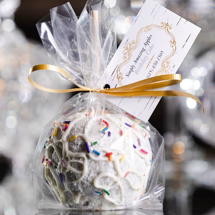 Simply Amazing Apples - Wholesale Chocolate Covered Sweets - Birthday Cake White Chocolate Caramel Apple2