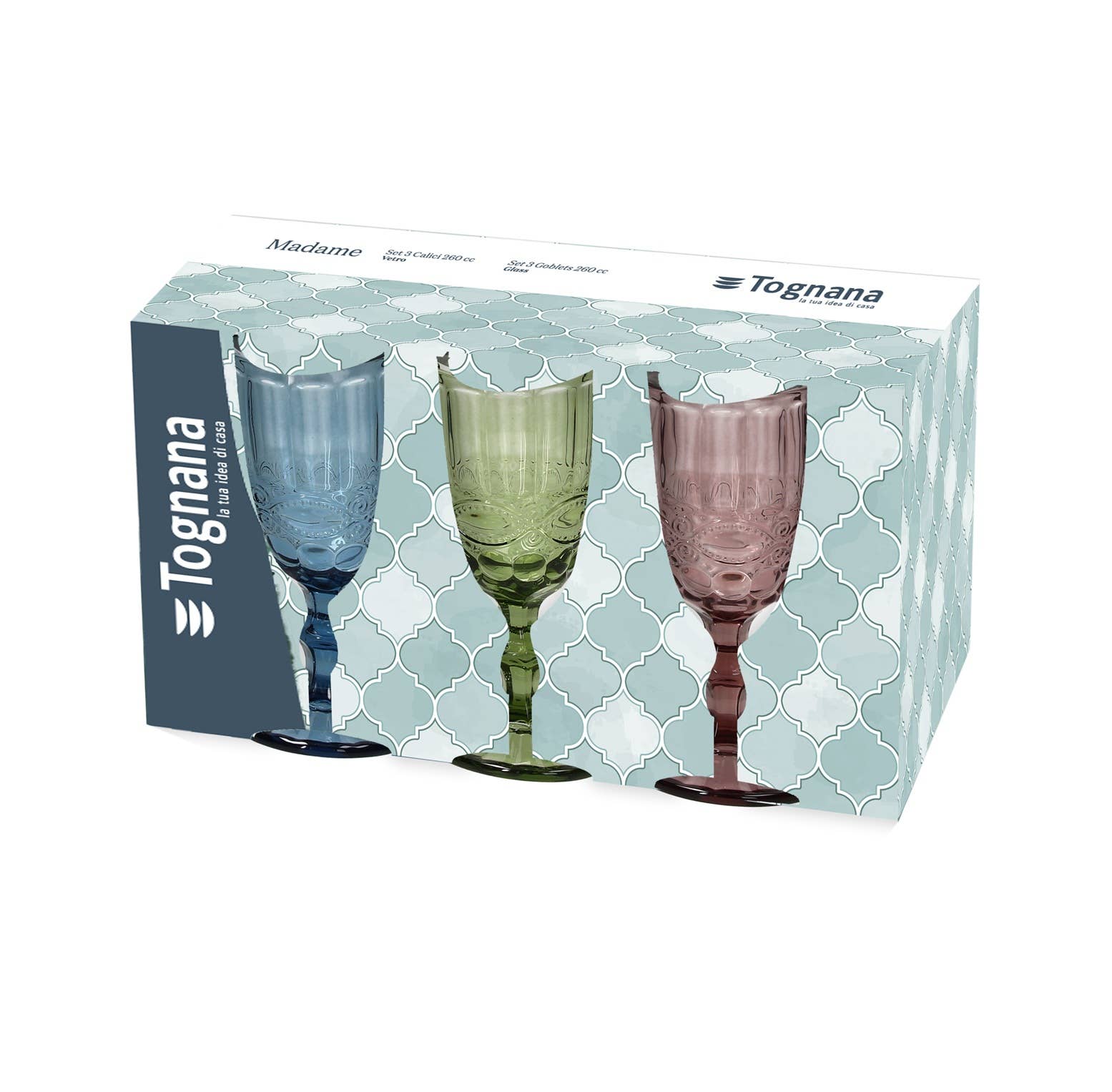 Jaspers Tabletop - Wholesale Wine Glass - WATER/WINE GLASS 27 CL MADAME ASSORTED SET OF 31