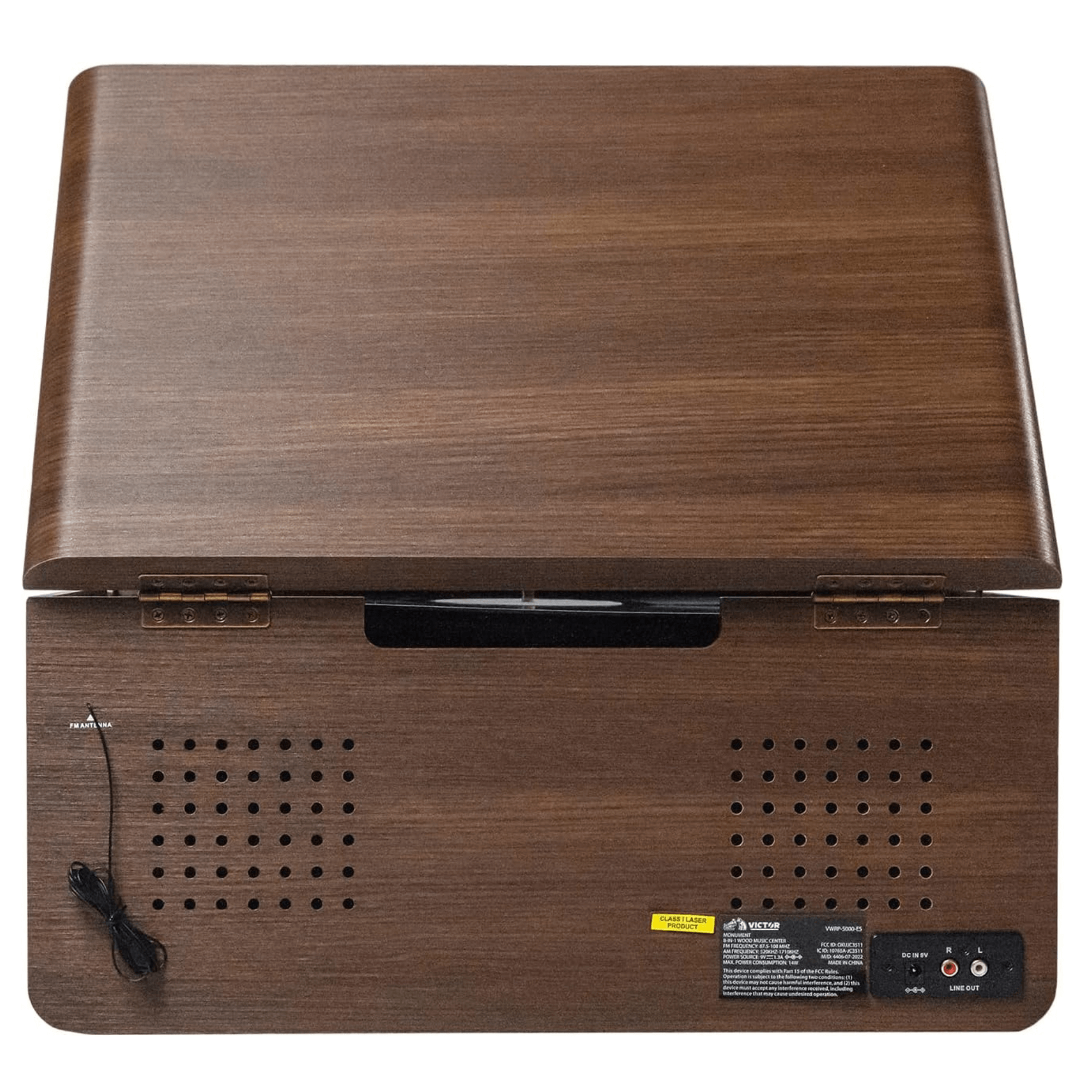 JupiterGear Home - Wholesale Speakers - Victor Monument 8-in-1 Wood Music Center w 3-Speed Turntable16