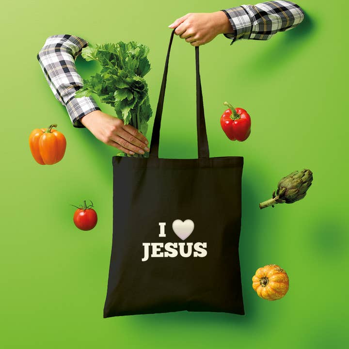 Adoro o Saco de Compras Jesus por atacado de IAKAM