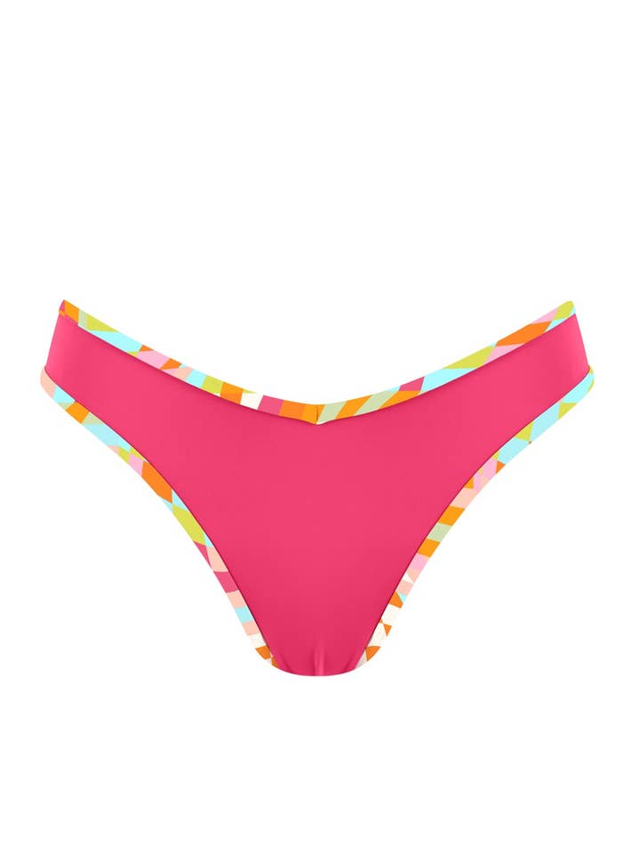 Chlamys Varia Braziliaanse Bikini met Contrasterende Band-Watermeloen voor wholesale door Chlamys Varia by MrMiss