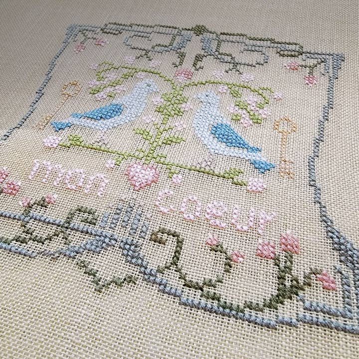 The Wishing Thorn - Wholesale Embroidery/Cross Stitch Supplies - Mon Coeur Valentine's Cross Stitch Pattern3