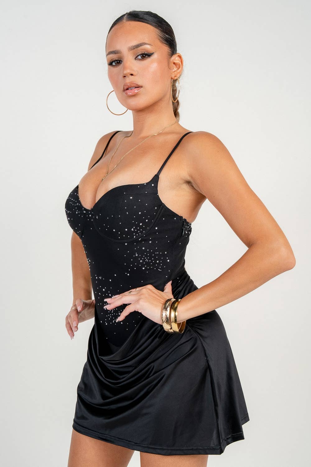 PRIVY - Wholesale Dress - Women's - HD30540B / Embellished Mini Dress2