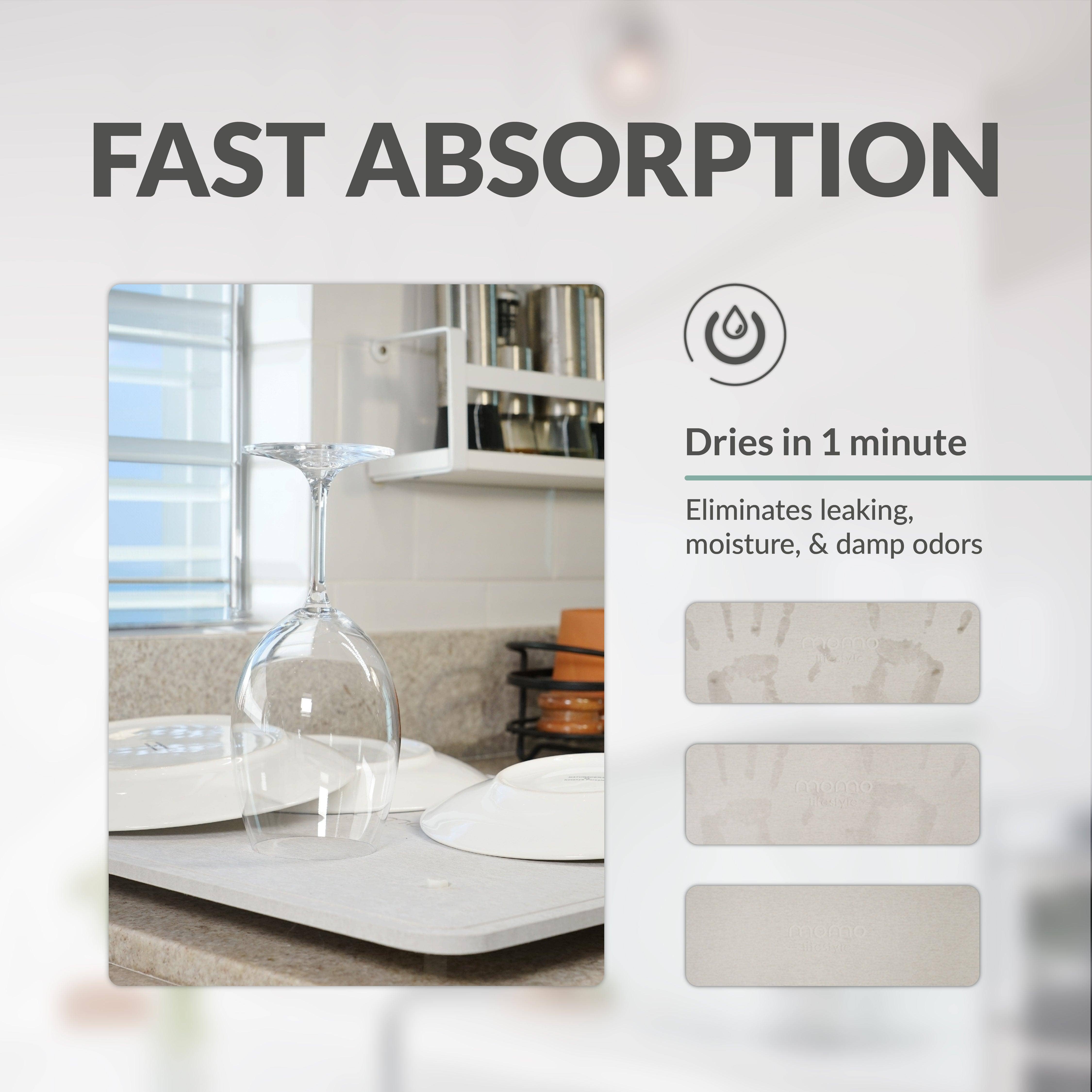 Momo Lifestyle LLC - Wholesale Dish Drying Mat/Rack - Stone Dish Drying Mat | DryPad - Momo Lifestyle5