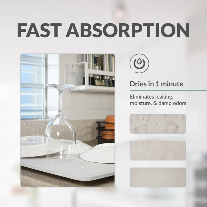 Momo Lifestyle LLC - Wholesale Dish Drying Mat/Rack - Stone Dish Drying Mat | DryPad - Momo Lifestyle5